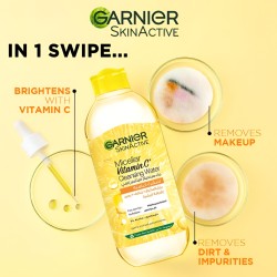 Garnier Micellar Brightening Cleanser Water - Vitamin C - 400 ML
