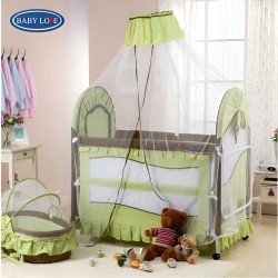Baby Love - Baby Bed with Baby Cradle with Mosquito Net - Pink