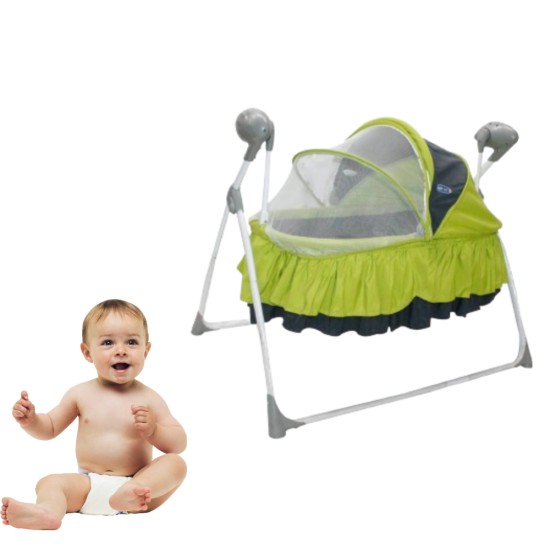 Baby Love - Electric Baby Swing - Green 