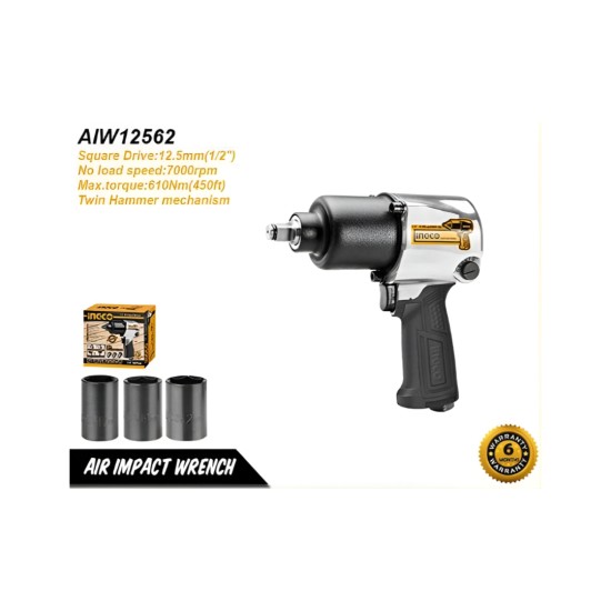 Ingco 1/2 Inch Air Impact Wrench
