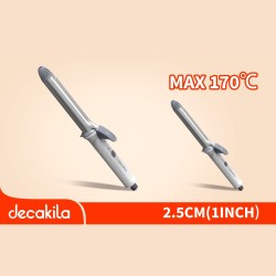 Decakila- Curling tong 35W 170C, ceramic coating plates, PTC heating element