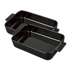 Ernesto Casserole Dish Set, Black, 550 ml 2pcs