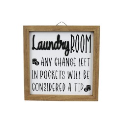 Laundry Room Tip Sign - Wall Decor 