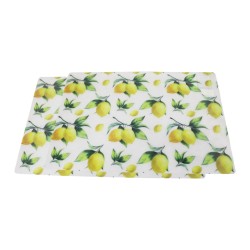  Set of 2 Livarno Home Placemat Set - Lemon Print