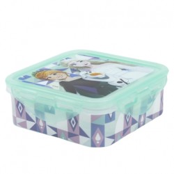 Disney Stor Square Hermetic Food Container 500ml Frozen Ice Magic, 74259