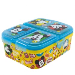 Disney Stor Xl Multi Compartment Rectangular Sandwich Box Mickey Mouse Fun-Tastic, 74399