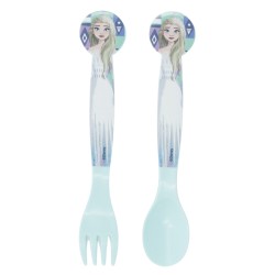 Disney Stor 2 Pcs PP Cutlery Set In Polybag Frozen Ice Magic, 74217