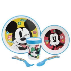 Disney Stor Non Slip 5 Pcs Bicolor Premium Set In Standard Box Mickey Mouse Fun-Tastic, 74385