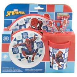 Disney Stor Non Slip 5 Pcs Bicolor Premium Set In Standard Box Spiderman Arachnid Grid, 74785