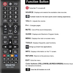 Huayu Replica Remote Control For Samsung LED TV RM-L1088+