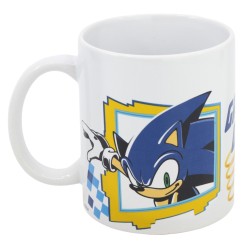 Disney Stor Ceramic Mug 11 Oz In Gift Box Sonic Game On Wh, 8465