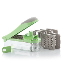 InnovaGoods 7 In 1 Vegetable Cutter, Grater And Mandolin With Recipes And Accessories Choppie Expert, V0103134