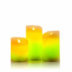 InnovaGoods Multicolour Flame-Effect Led Candles With Remote Control Lendles 3 Units, V0103781