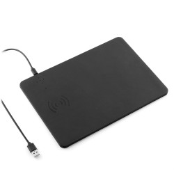 InnovaGoods 2-In-1 Mouse Mat With Wireless Charging Padwer, V0103216, Qi wireless charging standard, Typically available in neutral colors like black, gray, or brown