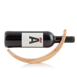 InnovaGoods Floating Wooden Wine Bottle Holder Woolance, V0103356