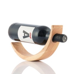 InnovaGoods Floating Wooden Wine Bottle Holder Woolance, V0103356