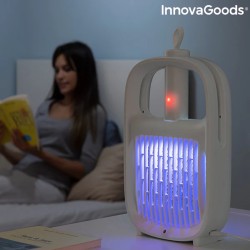 InnovaGoods 2 In 1 Rechargeable Mosquito Repellent Lamp And Insect-Killing Racquet Swateck, V0103106, Rechargeable Mosquito Repellent Lamp And Insect-Killing Racquet Swateck