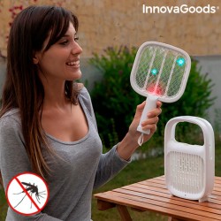 InnovaGoods 2 In 1 Rechargeable Mosquito Repellent Lamp And Insect-Killing Racquet Swateck, V0103106, Rechargeable Mosquito Repellent Lamp And Insect-Killing Racquet Swateck