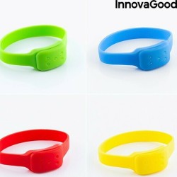 InnovaGoods Citronella Anti-Mosquito Bracelet - Green, V0100774,  the bracelet provides a safe and chemical-free way to deter insects.