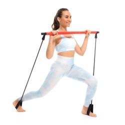 InnovaGoods Fitness Bar With Resistance Bands And Exercise Guide Resibar, V0103467