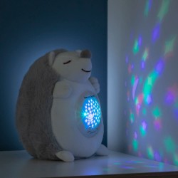 InnovaGoods Hedgehog Soft Toy With White Noise And Nightlight Projector Spikey, V0103194