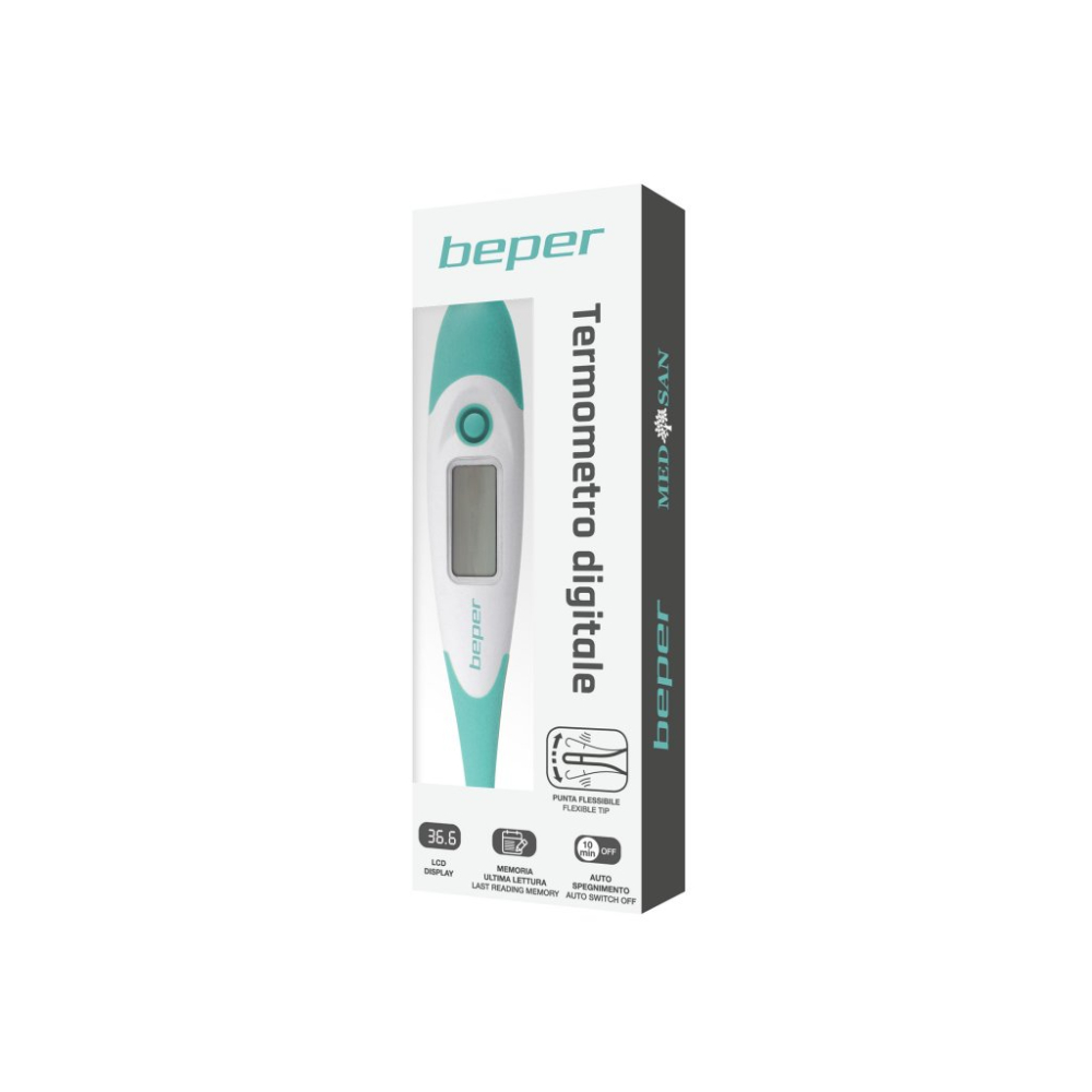 Beper Digital Thermometer Medytemp,Celsius and Fahrenheit, 40.100