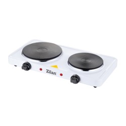 Zilan Double Electric Hotplate 2500W, 155-185mm, White, ZLN2180, a powerful and versatile cooking appliance designed to meet various culinary needs