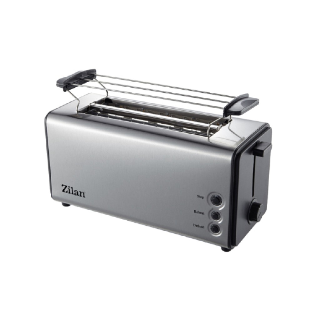 Zilan Bread Toaster, 4 Slots, 5 Level Heat Settings, 1400W Metal, ZLN2720, designed for households that enjoy efficiency and convenience.